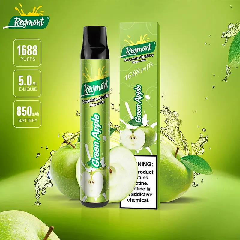 ReyMont 1688 Puffs Premium Quality Disposable Electronic Cigarette Nicotine Salt Multi Flavors Vape pen