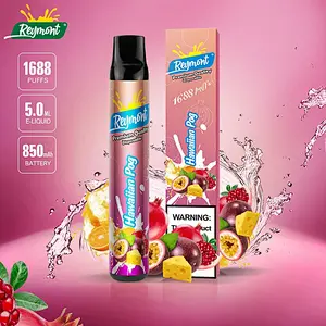 ReyMont 1688 Puffs Premium Quality Disposable Electronic Cigarette Nicotine Salt Multi Flavors Vape pen