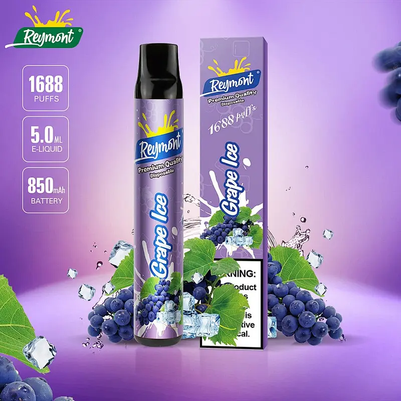 ReyMont 1688 Puffs Premium Quality Disposable Electronic Cigarette Nicotine Salt Multi Flavors Vape pen