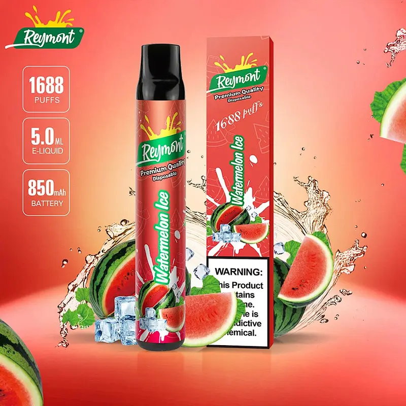 ReyMont 1688 Puffs Premium Quality Disposable Electronic Cigarette Nicotine Salt Multi Flavors Vape pen
