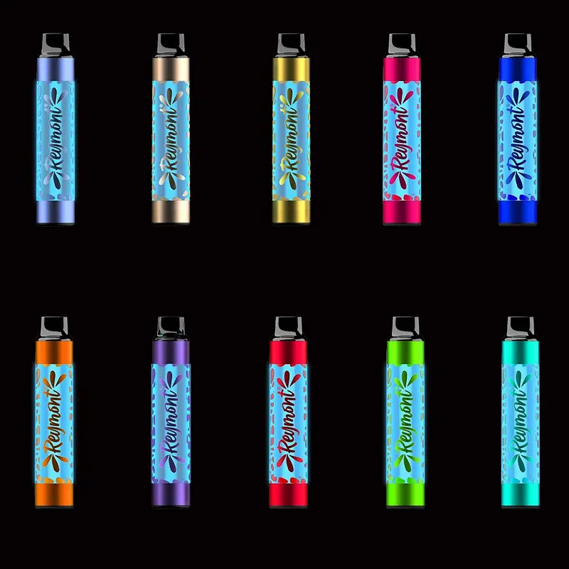 Reymont 2021 Puffs 10 LED Light Shinning 7 Colors very Cool and Fairly Attractive Airflow Control Disposable E Cigarette Vape pen