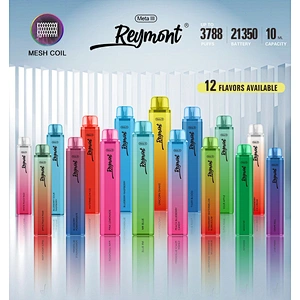 Reymont Meta III Mesh Coil up to 3788 Puffs 21350 Battery 12ML Capacity Disposable Electronic Cigarette Vape pen
