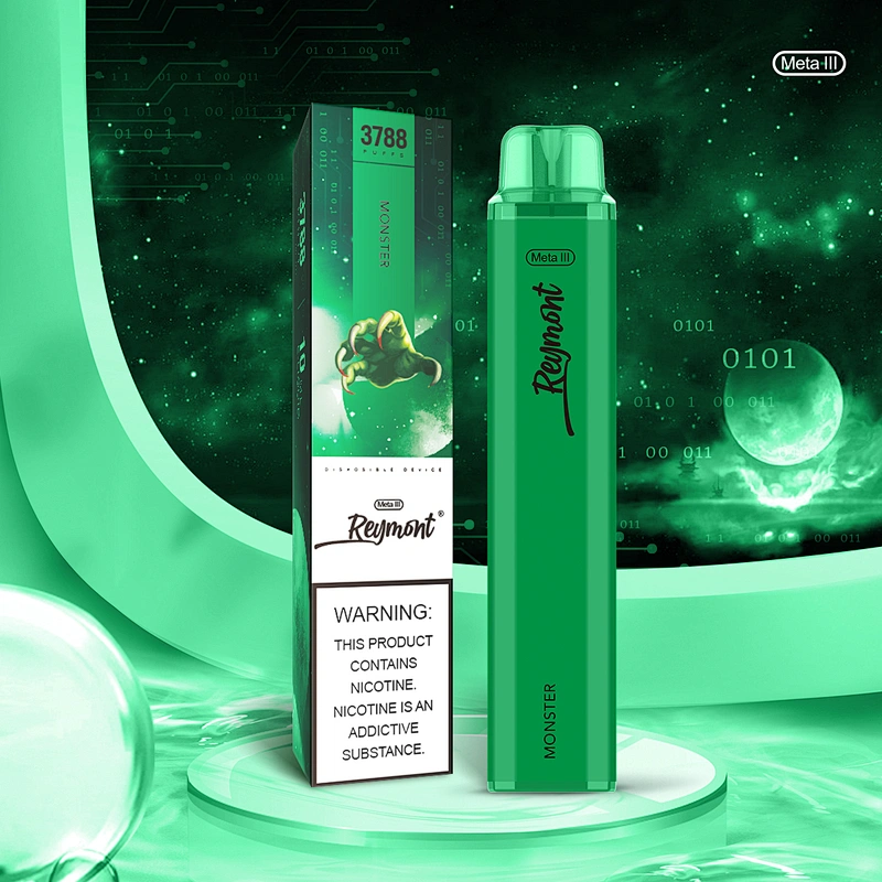 Reymont Meta III Mesh Coil up to 3788 Puffs 21350 Battery 12ML Capacity Disposable Electronic Cigarette Vape pen