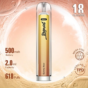 Reymont Meta I like Crystal TPD Available Mesh Coil up to 618 Puffs Disposable Electronic Cigarette Vape pen