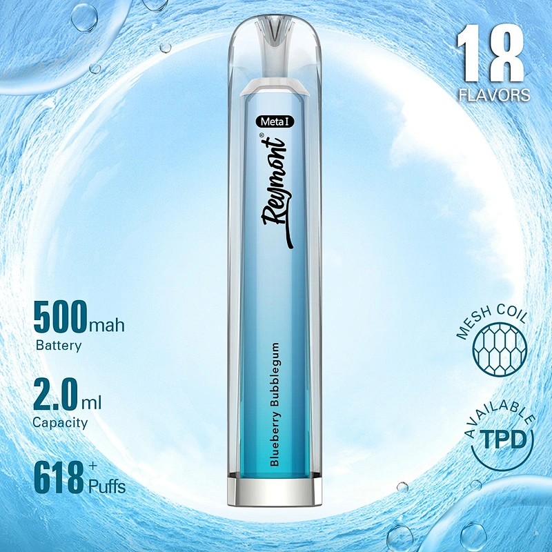 Reymont Meta I like Crystal TPD Available Mesh Coil up to 618 Puffs Disposable Electronic Cigarette Vape pen