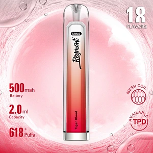 Reymont Meta I like Crystal TPD Available Mesh Coil up to 618 Puffs Disposable Electronic Cigarette Vape pen