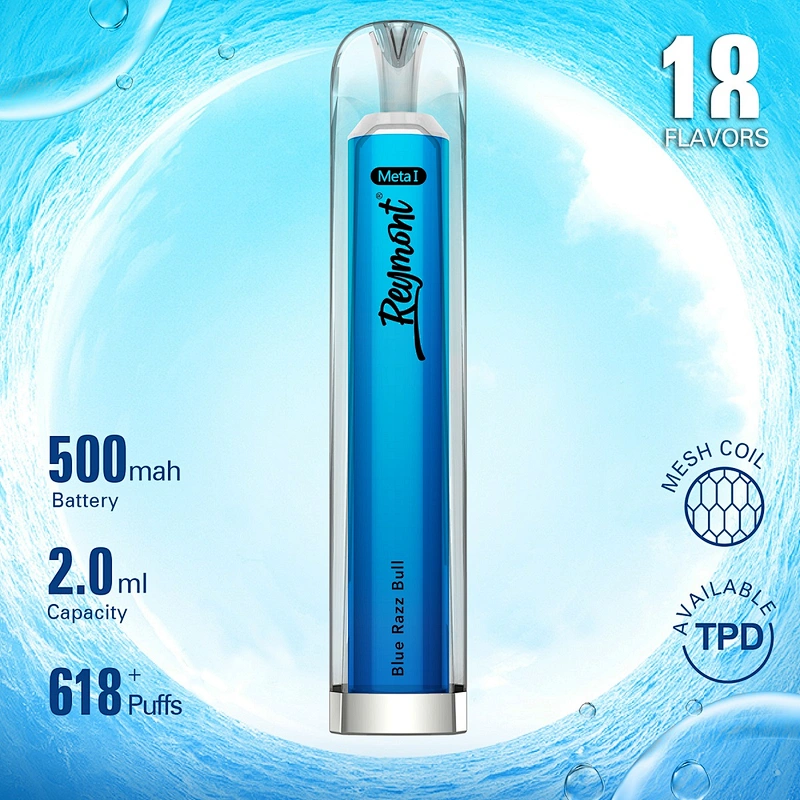 Reymont Meta I like Crystal TPD Available Mesh Coil up to 618 Puffs Disposable Electronic Cigarette Vape pen