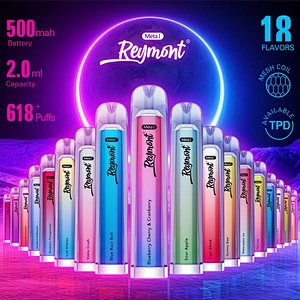 Reymont Meta I like Crystal TPD Available Mesh Coil up to 618 Puffs Disposable Electronic Cigarette Vape pen