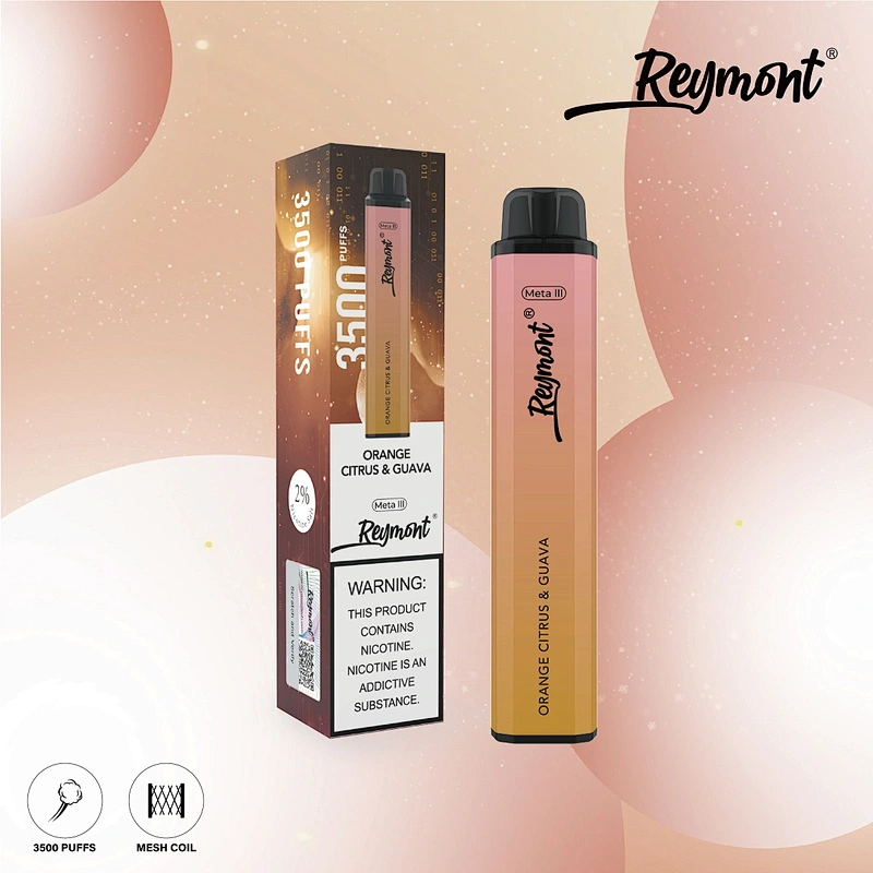 Reymont Meta III Mesh Coil up to 3788 Puffs 21350 Battery 12ML Capacity Disposable Electronic Cigarette Vape pen
