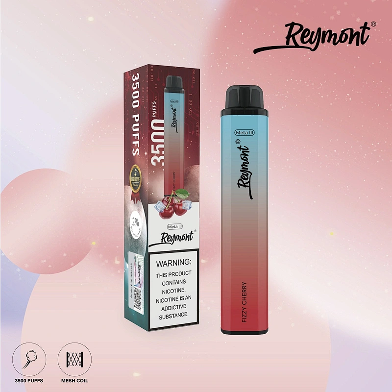 Reymont Meta III Mesh Coil up to 3788 Puffs 21350 Battery 12ML Capacity Disposable Electronic Cigarette Vape pen