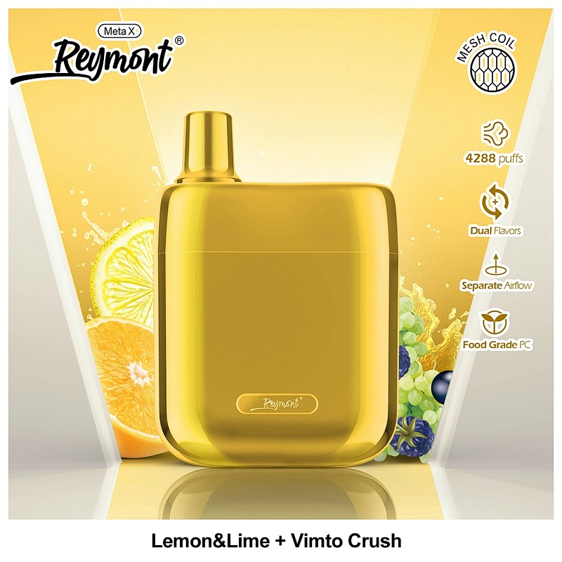 Reymont Meta X Dual Flavors Mesh Coil Up to 4288 Puffs Rechargeable Disposable Electronic Cigarette Vape pen