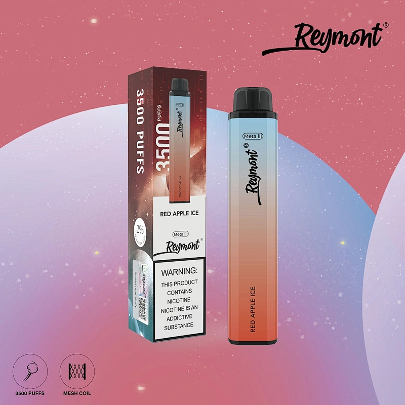 Reymont Meta III Mesh Coil up to 3788 Puffs 21350 Battery 12ML Capacity Disposable Electronic Cigarette Vape pen