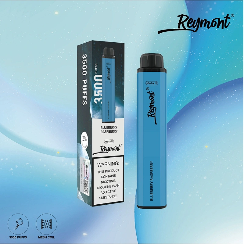 Reymont Meta III Mesh Coil up to 3788 Puffs 21350 Battery 12ML Capacity Disposable Electronic Cigarette Vape pen