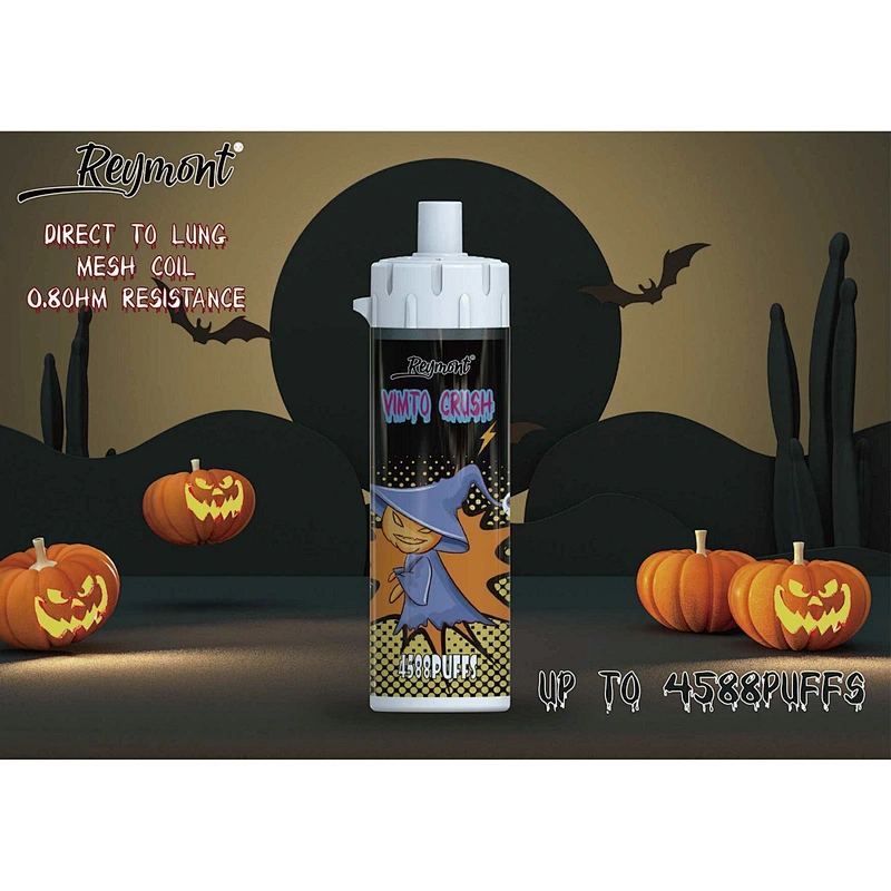 Reymont DTL Big and Bigger Vape Cloudy 0.8ohm Up to 4588 Puffs Direct To Lung Mesh Coil as Steel Cannon Rechargeable Disposable Electronic Cigarette Vape pen