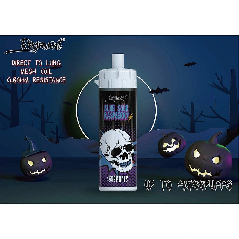 Reymont DTL Big and Bigger Vape Cloudy 0.8ohm Up to 4588 Puffs Direct To Lung Mesh Coil as Steel Cannon Rechargeable Disposable Electronic Cigarette Vape pen