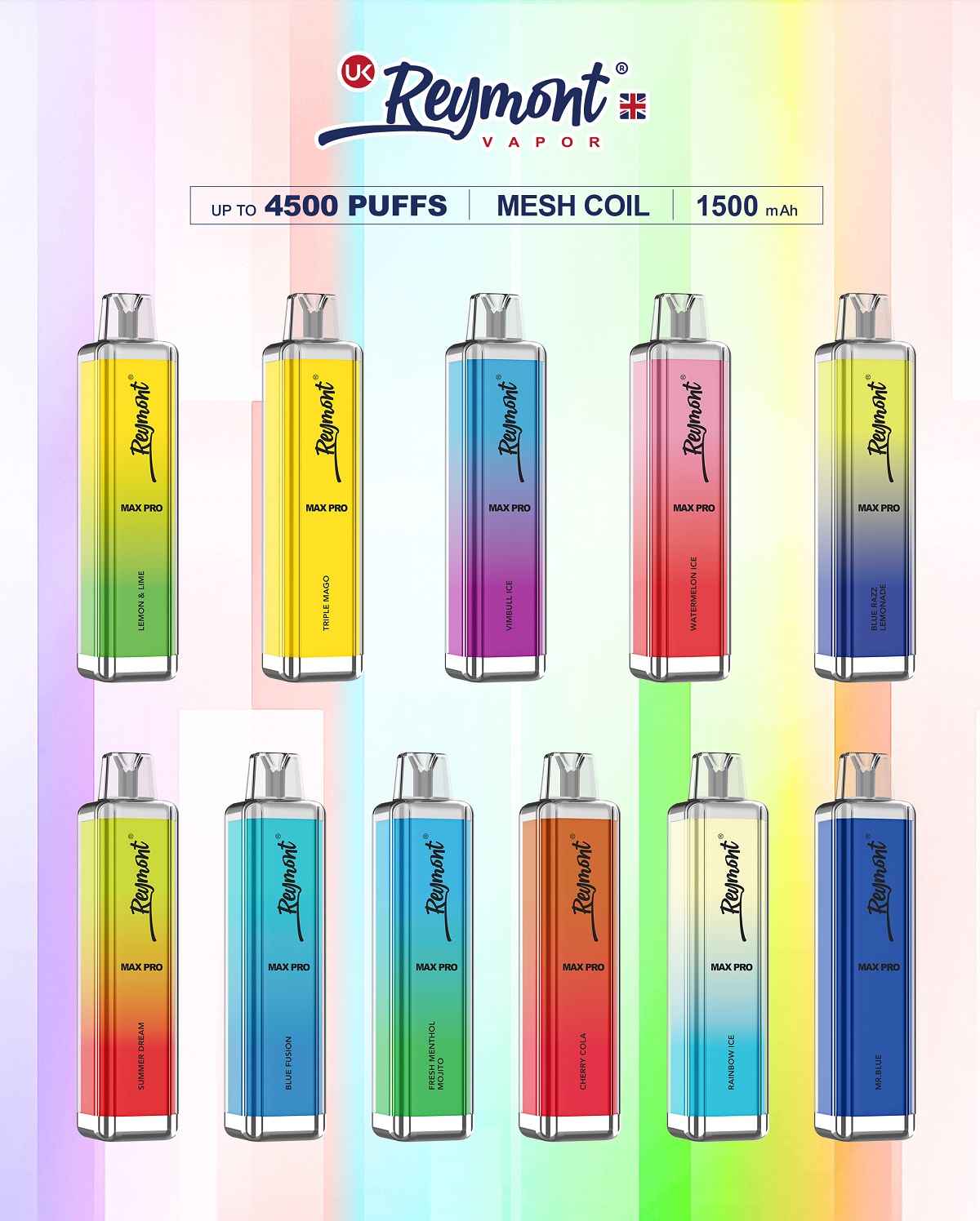 Reymont Max Pro, Crystal 4500 Puffs, Super Max, Max Pure Taste, Reymont Crystal, Reymont 4500, 4500 Puffs, Max Super Pro