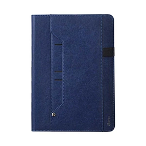 Auto Sleep Wake Suede PU Flip Foldable Leather Tablet Case For iPad With Removable Card Slots