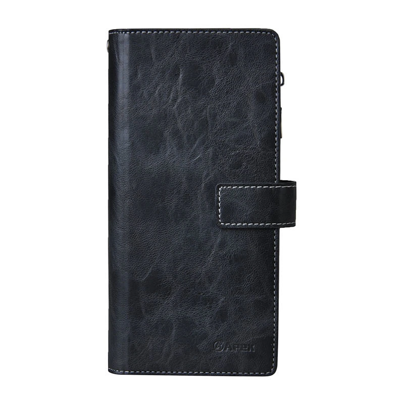 Functional Mobile Phone Wallet Case Wallet Bag With Buckle & Zipper