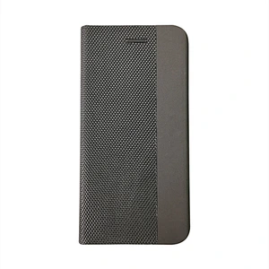 PU Leather Phone Wallet Case With Woven Pattern & Card Slots