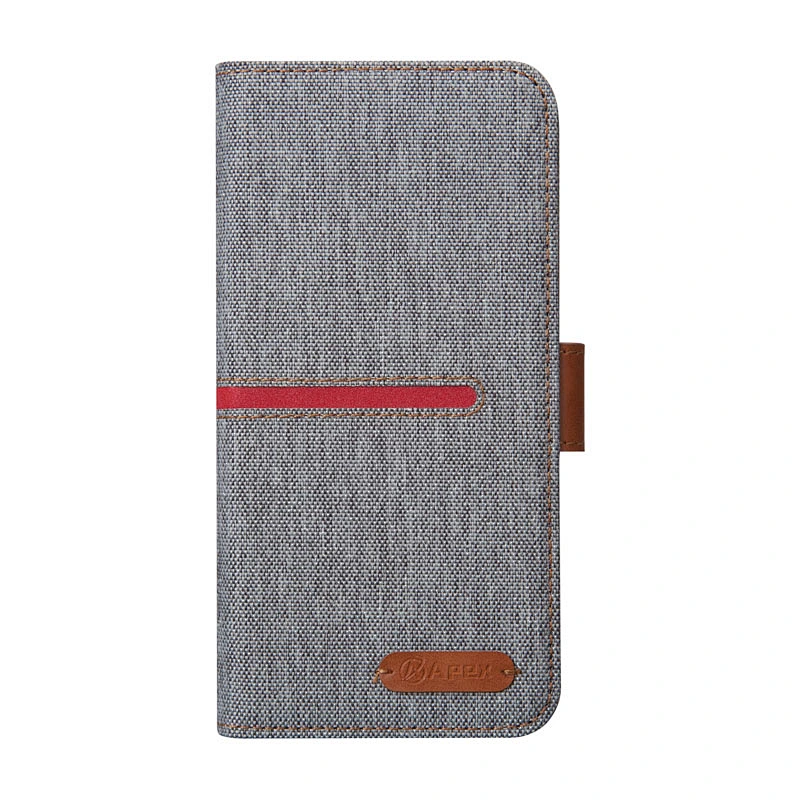 Leather Phone Flip Cover Phone Book Case With Buckle