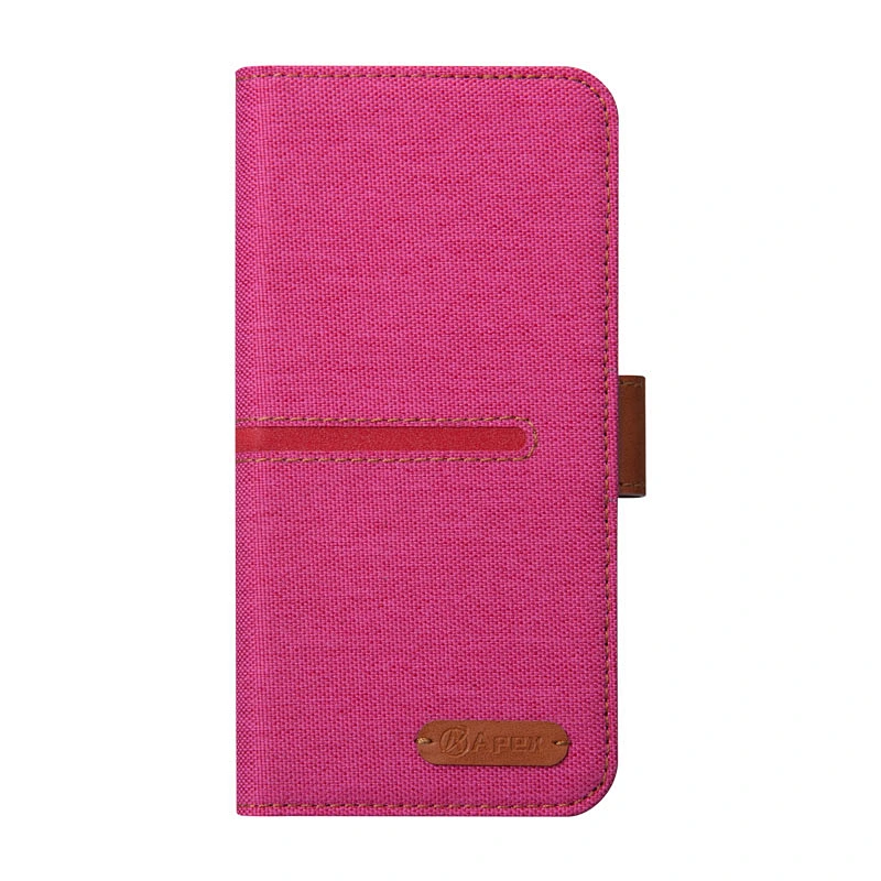Leather Phone Flip Cover Phone Book Case With Buckle