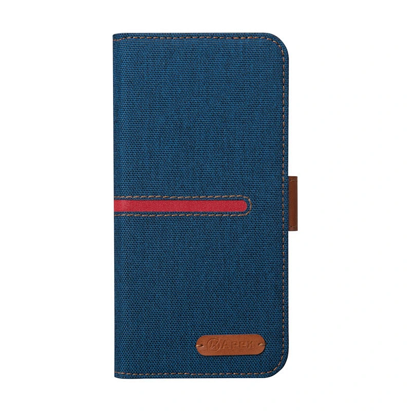 Leather Phone Flip Cover Phone Book Case With Buckle