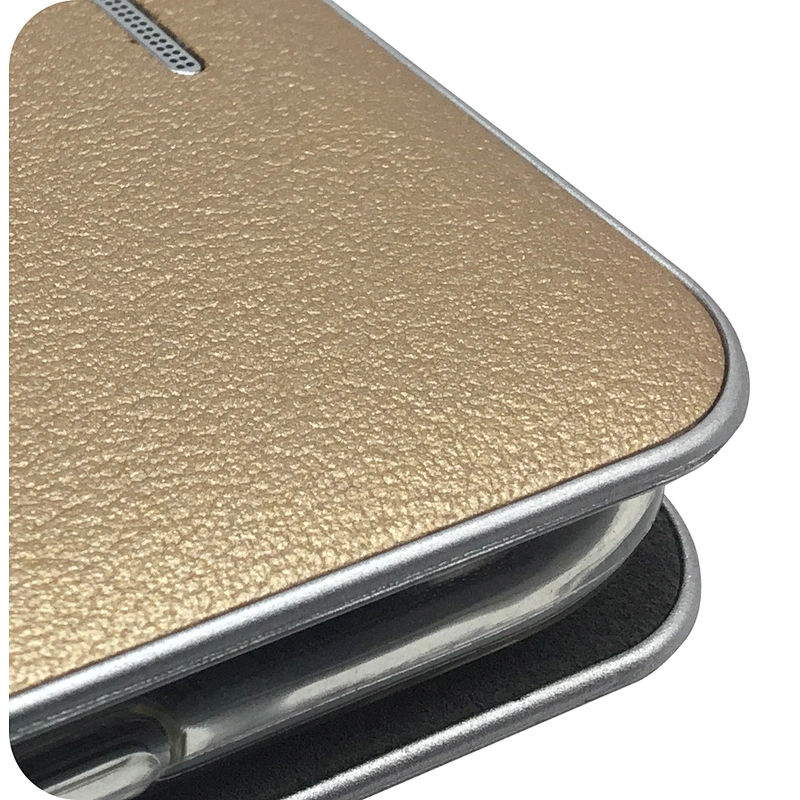 PU Leather Phone Book Case Wallet Case Flip Cover With Card Slots & Stand Function