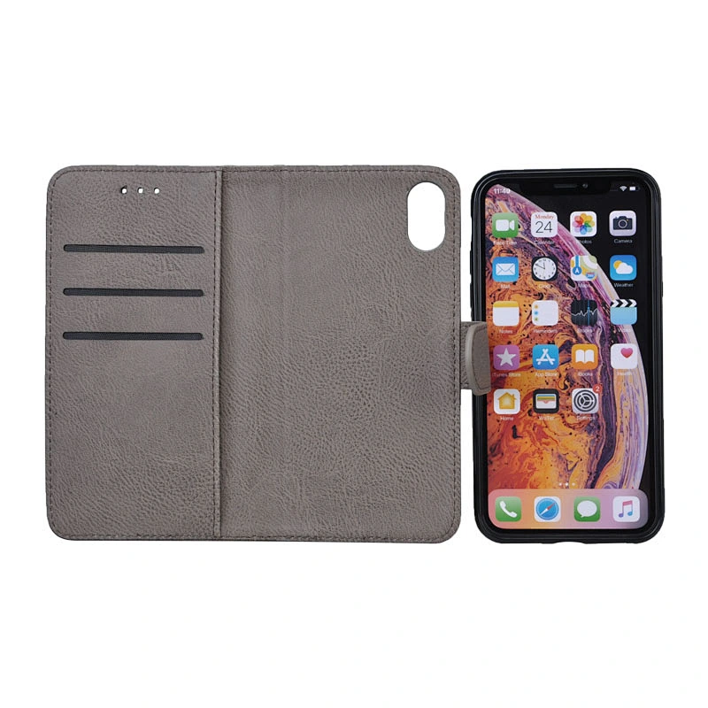 Detachable Mobile Phone Case Phone Folio Magnetic Cover With Buckle