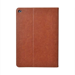 Auto Sleep Wake Suede PU Flip Foldable Leather Tablet Case For iPad With Removable Card Slots