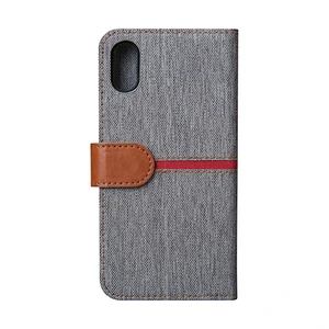 Leather Phone Flip Cover Phone Book Case With Buckle