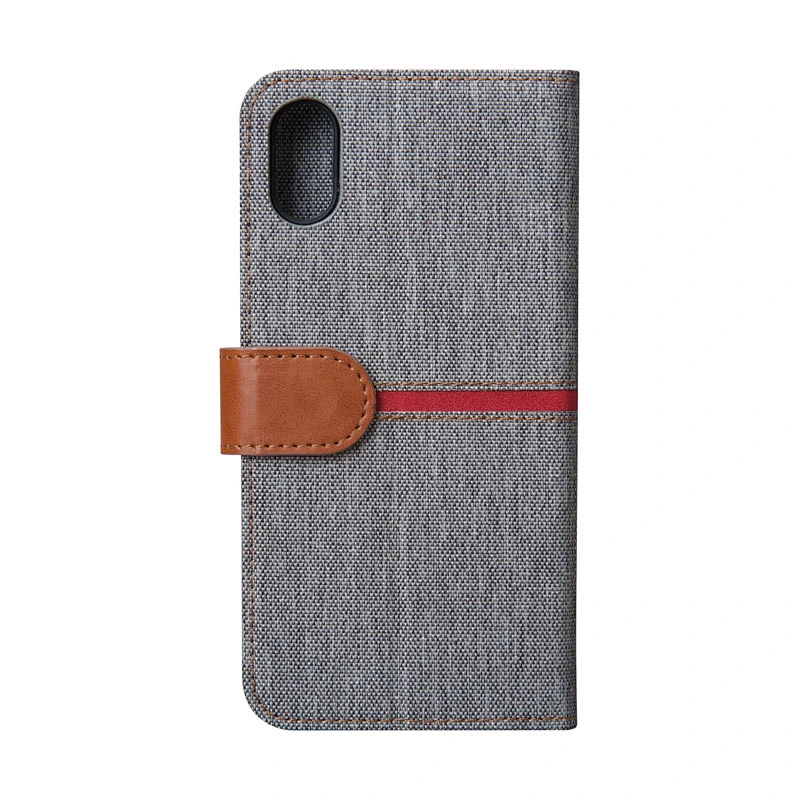 Leather Phone Flip Cover Phone Book Case With Buckle