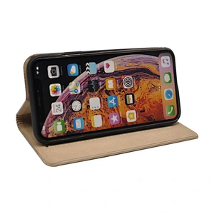 PU Leather Phone Wallet Case With Woven Pattern & Card Slots