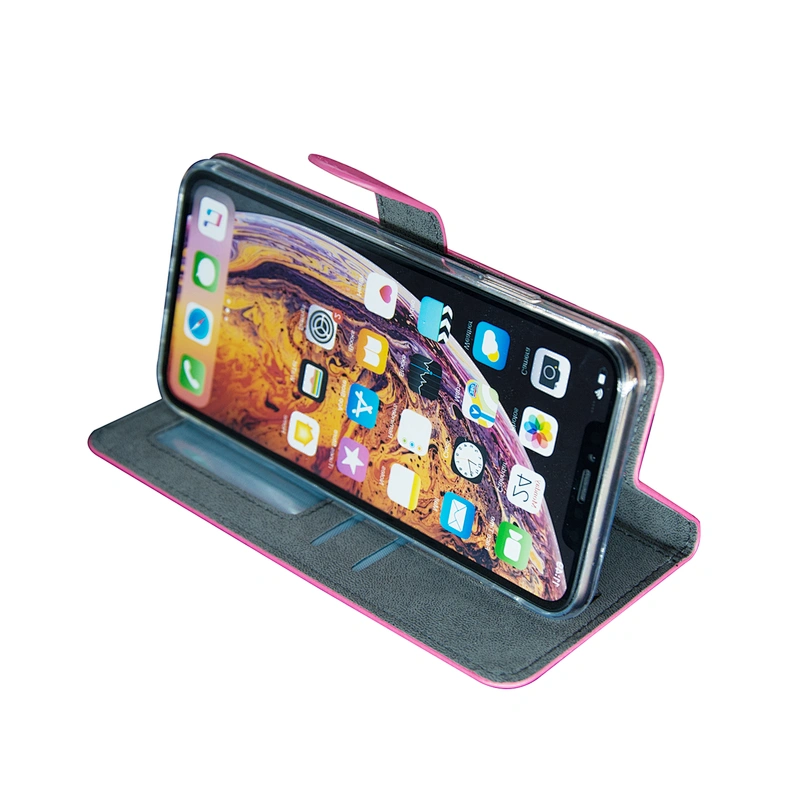 Classic Style PU Leather Phone Flip Cover Case