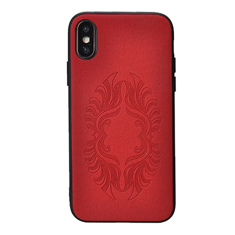 Embossing Phone Case PC+TPU 2in1 Phone Back Cover