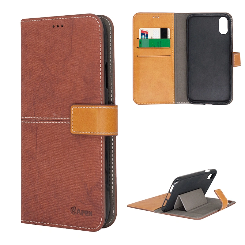 Detachable Phone Wallet Case Phone Folio Magnetic Cover With Buckle