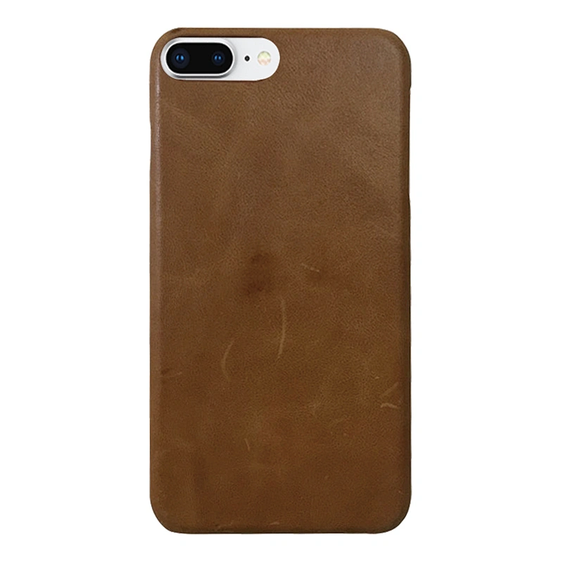 Genuine Leather Phone Case Hard PC Phone Back Cover