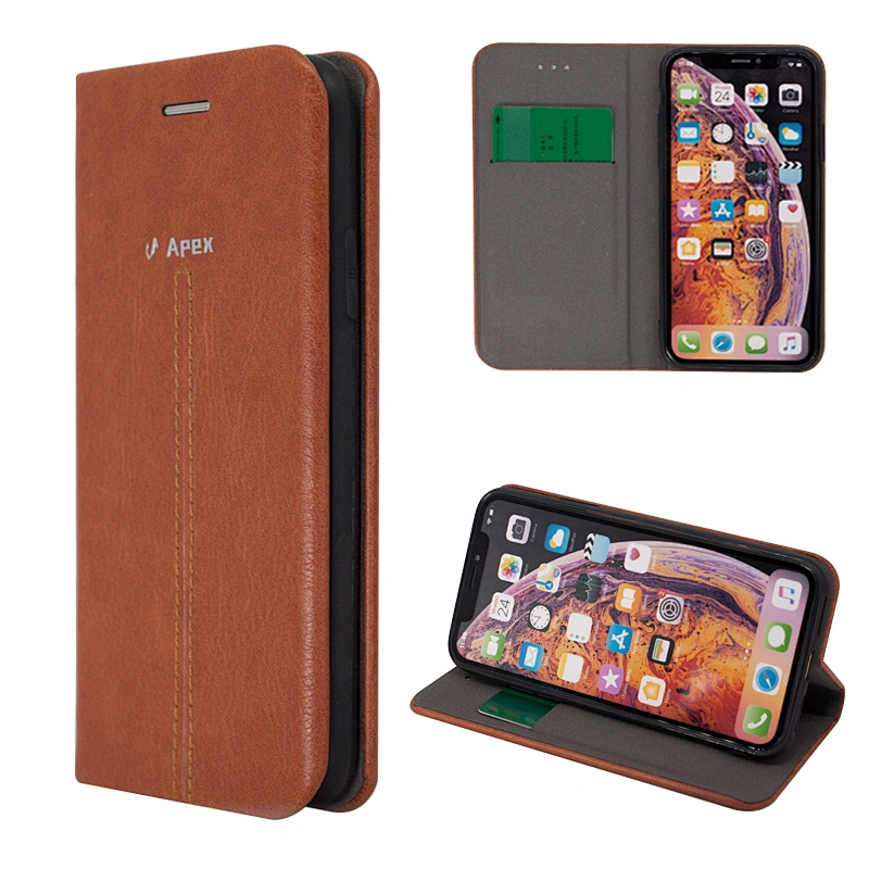 Premium PU Leather Phone Wallet Case Flip Cover With Card Slots