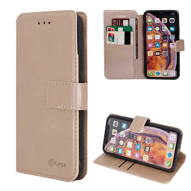 PU Leather Phone Flip Cover Phone Case With Buckle