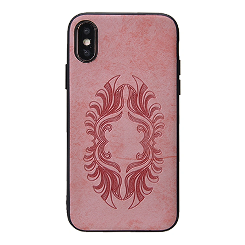 Embossing Phone Case PC+TPU 2in1 Phone Back Cover