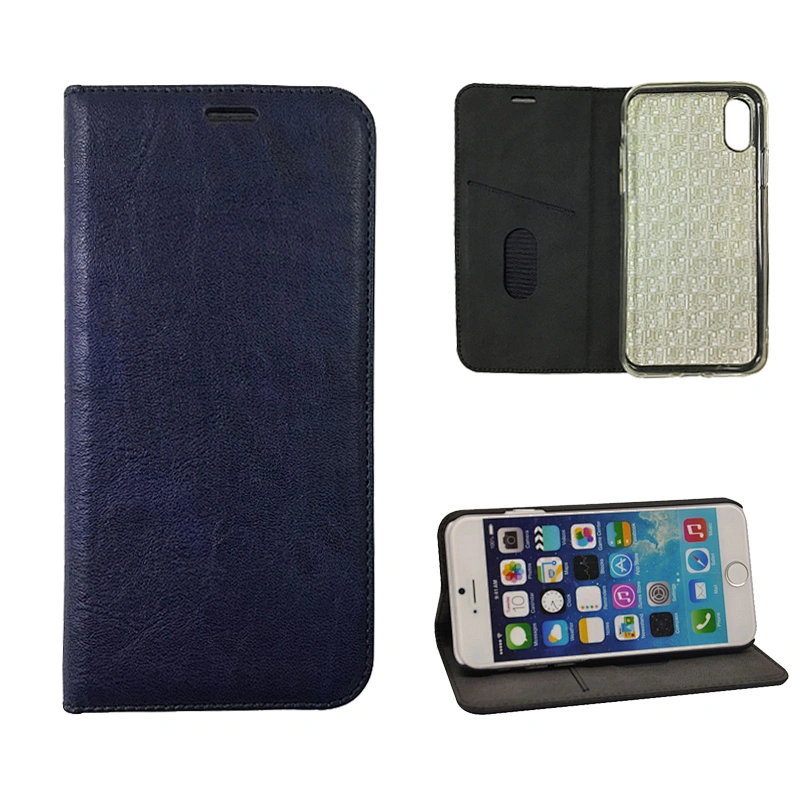 Genuine Leather Cowhide Phone Case Wallet Case Phone Flip Cover