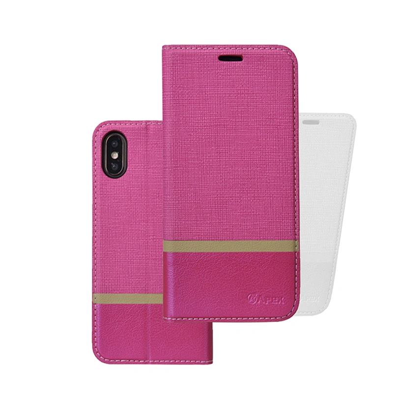 Wood Grain Mobile Phone Case Leather Case Flip Cover