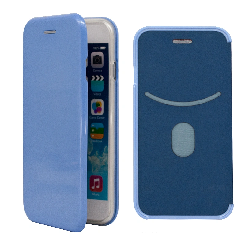 Glossy PU Leather Shell Phone Case Cell Phone Flip Cover
