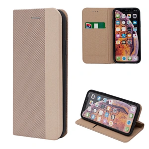PU Leather Phone Wallet Case With Woven Pattern & Card Slots