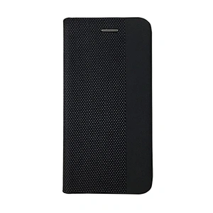 PU Leather Phone Wallet Case With Woven Pattern & Card Slots