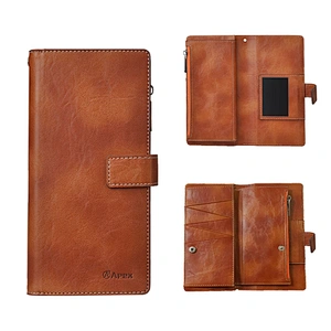 Functional Mobile Phone Wallet Case Wallet Bag With Buckle & Zipper