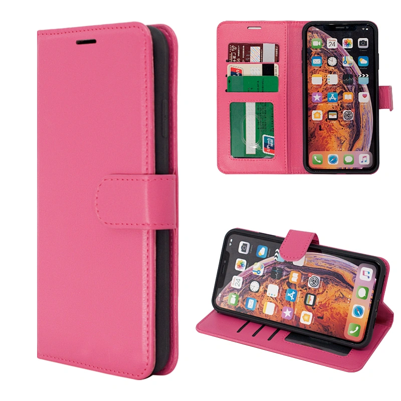 Classic Style PU Leather Phone Flip Cover Case