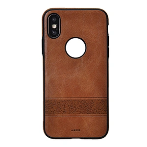 Splicing Style Cell Phone Case Phone Cover With Brand Hole