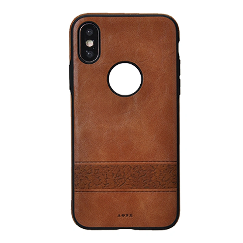 Splicing Style Cell Phone Case Phone Cover With Brand Hole