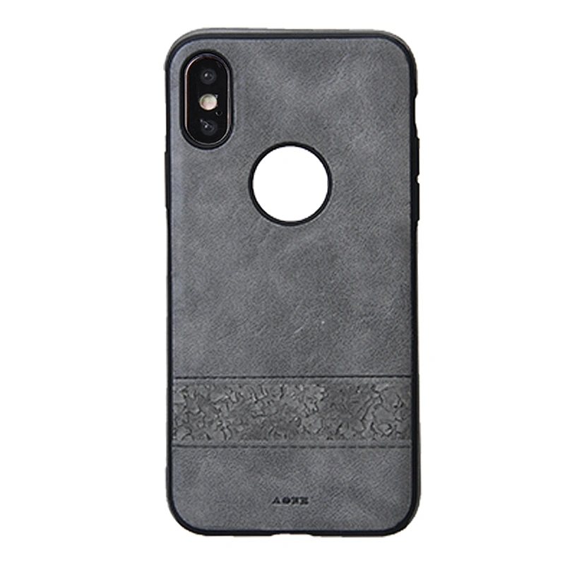Splicing Style Cell Phone Case Phone Cover With Brand Hole