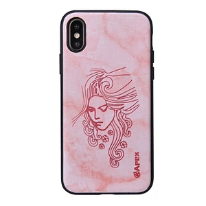 Embossing Smart Phone Case PC+TPU 2in1 Phone Cover